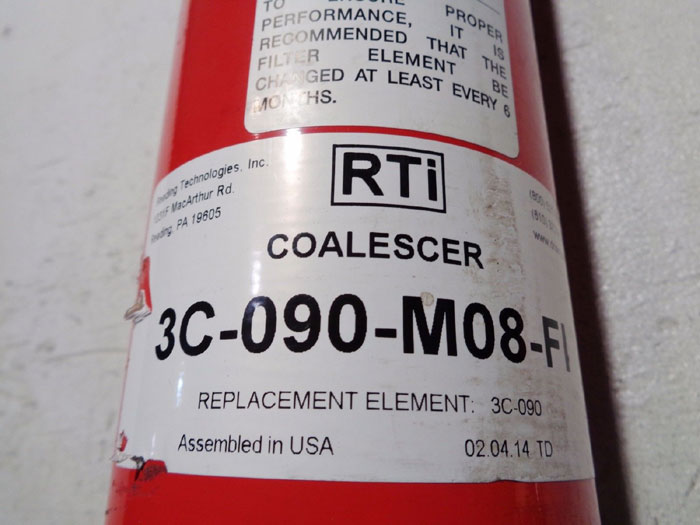 READING TECHNOLOGIES COALESCER 3C-090-MO8-FI