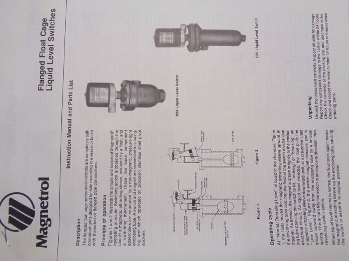 MAGNETROL 2" 300# FLANGED FLOAT CAGE LIQUID LEVEL SWITCH #C29-2Q40-ANM