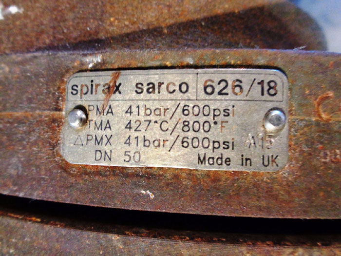 SPIRAX SARCO 2" INVERTED BUCKET STEAM TRAP 626/18