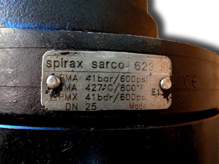 Spirax Sarco 1" 600# Inverted Bucket Steam Trap #623/8