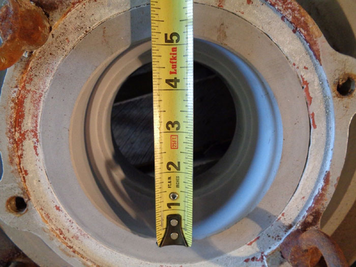 NGK GLASS LINED 5" X 6" VOLUTE PUMP CASING 030220-U