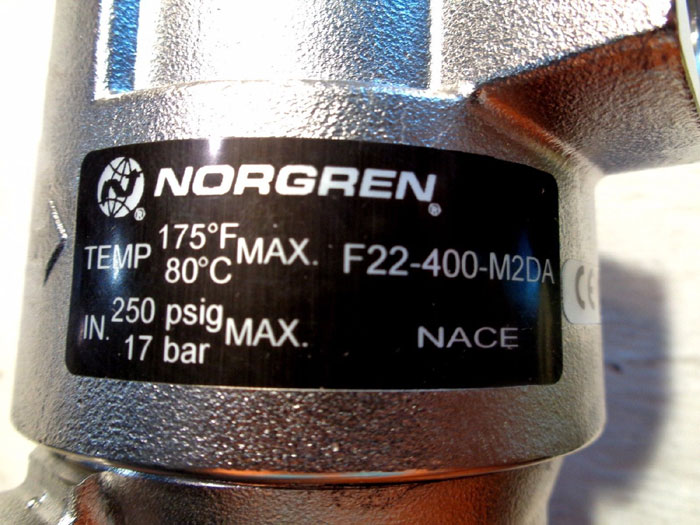 NORGREN STAINLESS STEEL FILTER #F22-400-M2DA