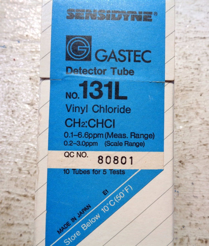 LOT OF (8) PACKS OF GASTEC SENSIDYNE DETECTOR TUBES: #131L, #121SL & #131La