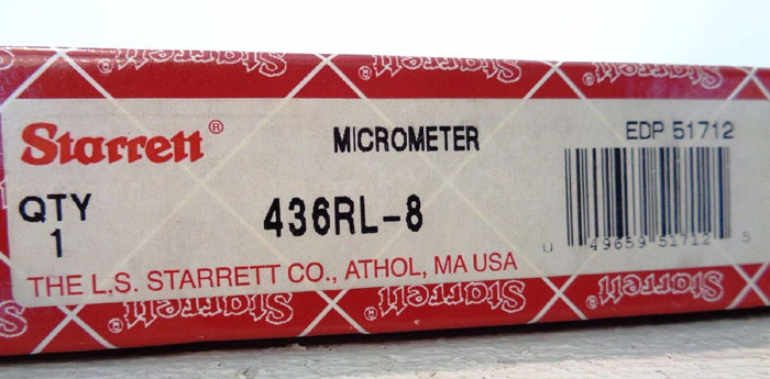 STARRETT MICROMETER #436RL-8