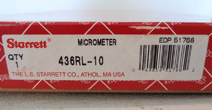 STARRETT MICROMETER #436RL-10