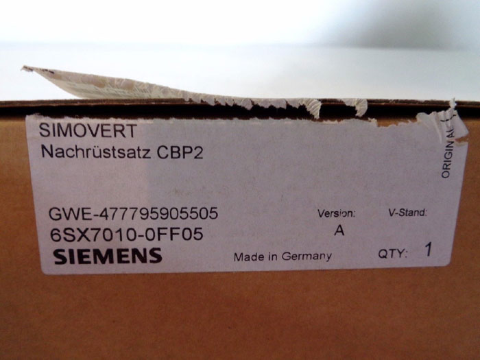 Details about   Siemens New 6SX7010-0FF05 CBP2 communication board One year warranty 