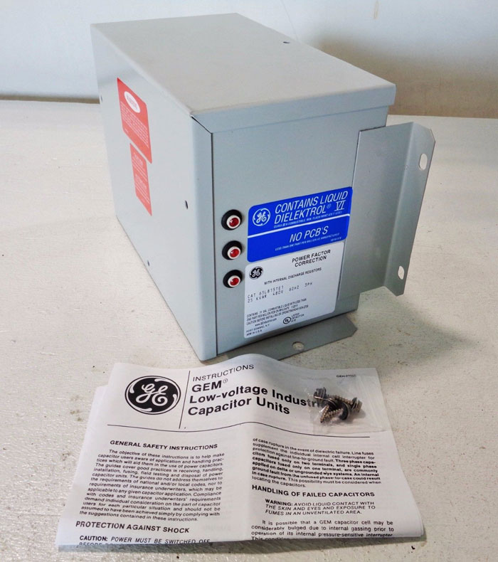 GE POWER FACTOR CORRECTION CAPACITOR 65L815TE1