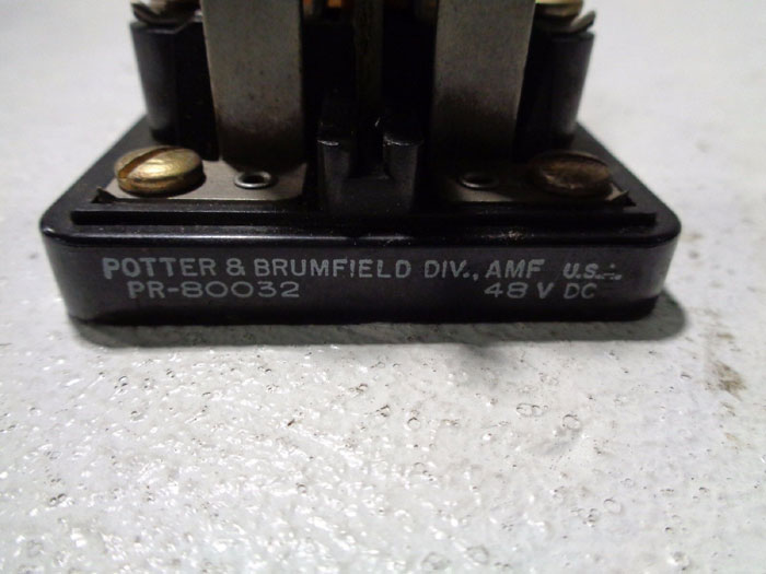 LOT OF (6) POTTER & BRUMFIELD POWER RELAY, PRD-7DY0-12 & PR-80032