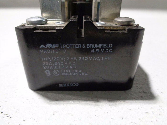 LOT OF (7) AMF POTTER & BRUMFIELD POWER RELAY PRD-111DY0-48
