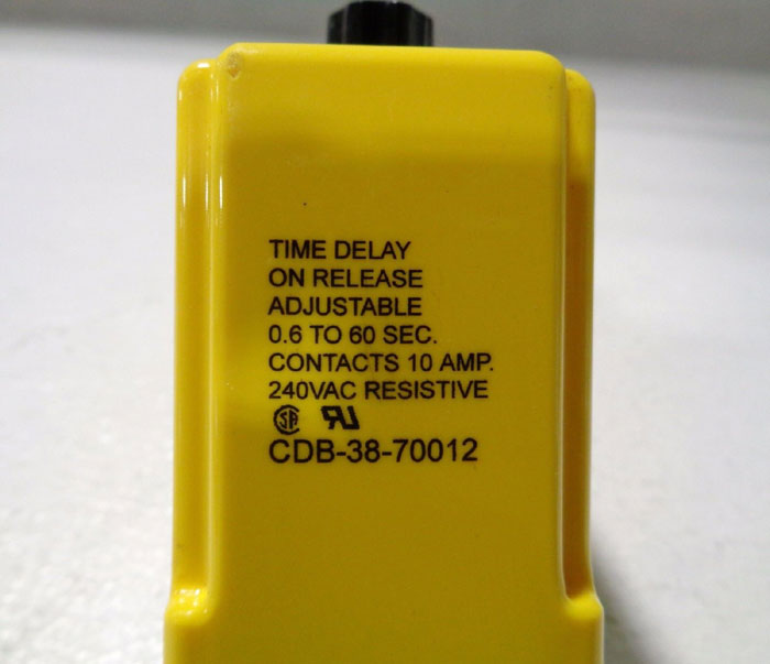 POTTER & BRUMFIELD / TYCO ELECTRONICS TIME DELAY RELAY CDB-38-70012