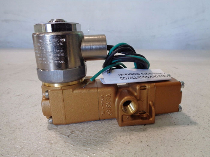 VERSA 3-WAY BRASS AIR VALVE VSG-3321-PC-XX-D024