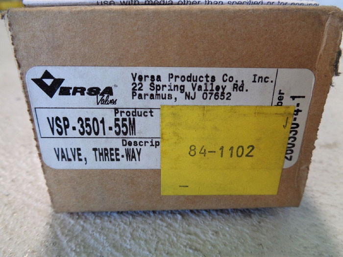 VERSA HAWKEYE 3-WAY BRASS AIR VALVE VSP-3501-55M