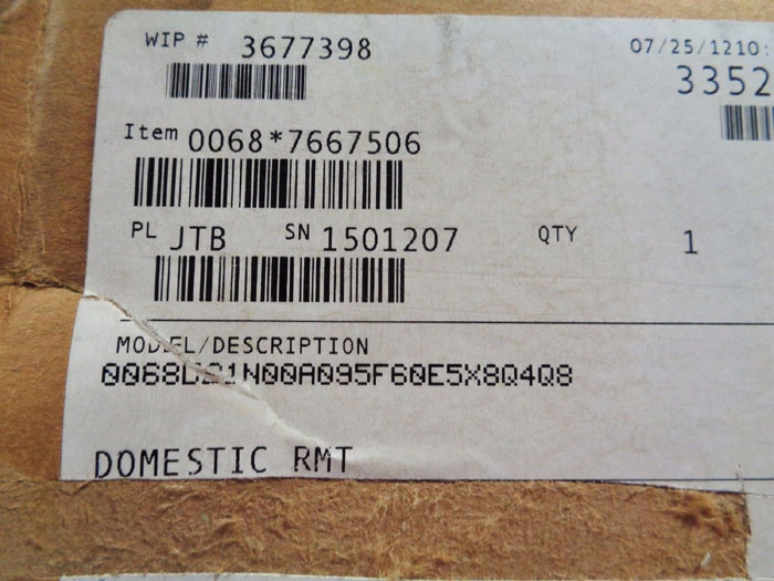 ROSEMOUNT 1" 150# SERIES 68 RTD TEMPERATURE ASSEMBLY 0068D21N00A095F60E5X8Q4Q8