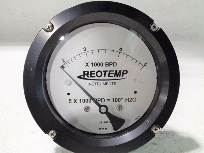 REOTEMP MODEL 42 DELTA METER - DIFFERENTIAL PRESSURE GAUGE