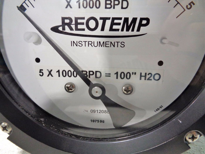 REOTEMP MODEL 42 DELTA METER - DIFFERENTIAL PRESSURE GAUGE