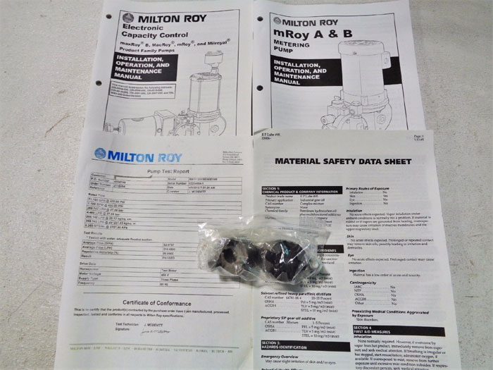 MILTON ROY HYDRAULIC DIAPHRAGM METERING PUMP RB11123XSESEE1NB