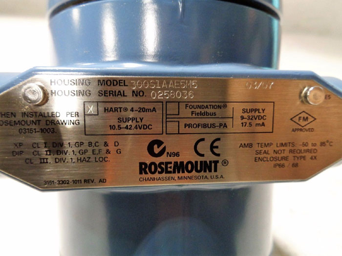 ROSEMOUNT 3051 PRESSURE TRANSMITTER 3051S2TG3A2E11A1AB4E5M5Q4