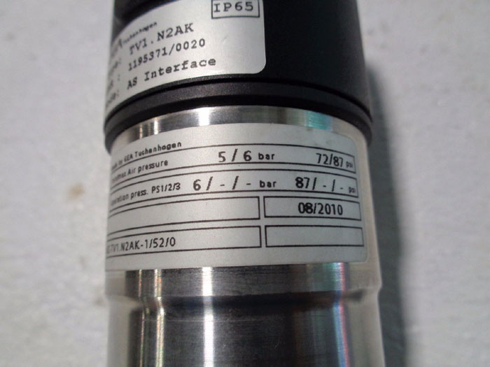 GEA TUCHENHAGEN ELECTRICAL POSITION INDICATOR VALVE T.VIS TV1.N2AK