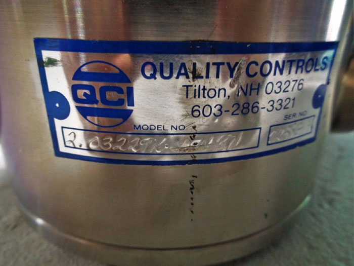 QCI QUALITY CONTROLS 2" VALVE 2.03229L-VFNX01 W/ APOLLO ACTUATOR RPA2250-SR4