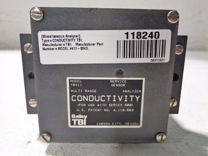 BAILEY TBI MULTI RANGE CONDUCTIVITY ANALYZER TB411