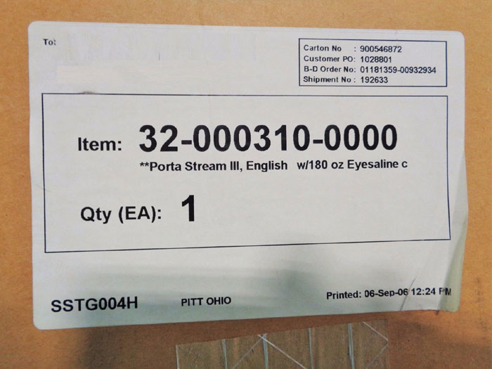 FENDALL PORTA STREAM III 15-MINUTE HEATED EMERGENCY EYEWASH STATION 310-00