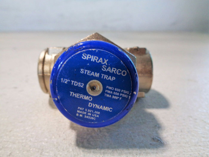 SPIRAX SARCO 1/2" COOL BLUE TD52 THERMODYNAMIC STEAM TRAP 54530C