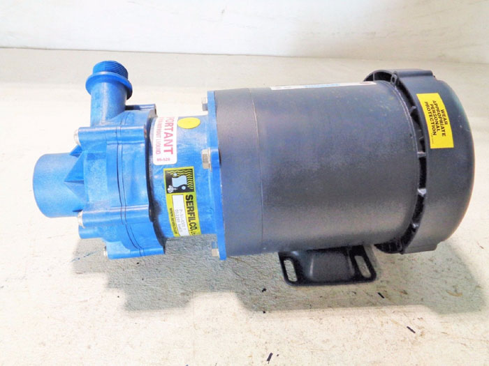 SERFILCO SERIES M 1-1/2" X 1" MAGNETIC COUPLED PUMP P-51-6331 F W/ LEESON MOTOR