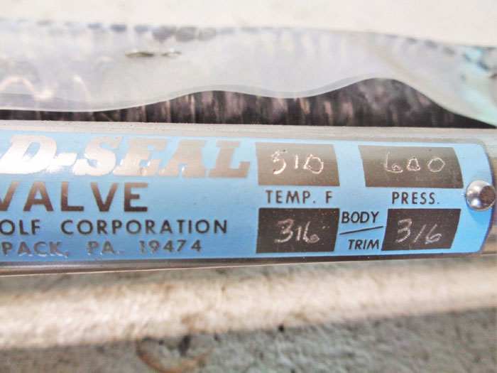 FETTEROLF 3/4" X 1/2" ROD-SEAL SAMPLING INJECTOR VALVE 8115