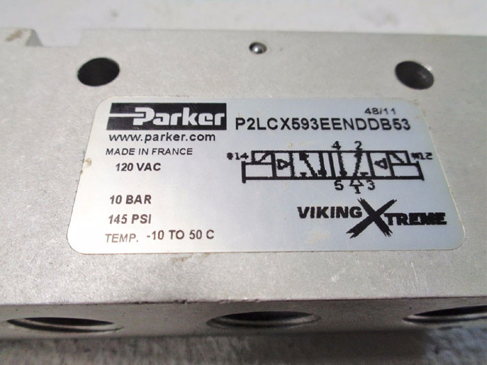 PARKER DOUBLE SOLENOID VIKING EXTREME VALVE P2LCX593EENDDB53