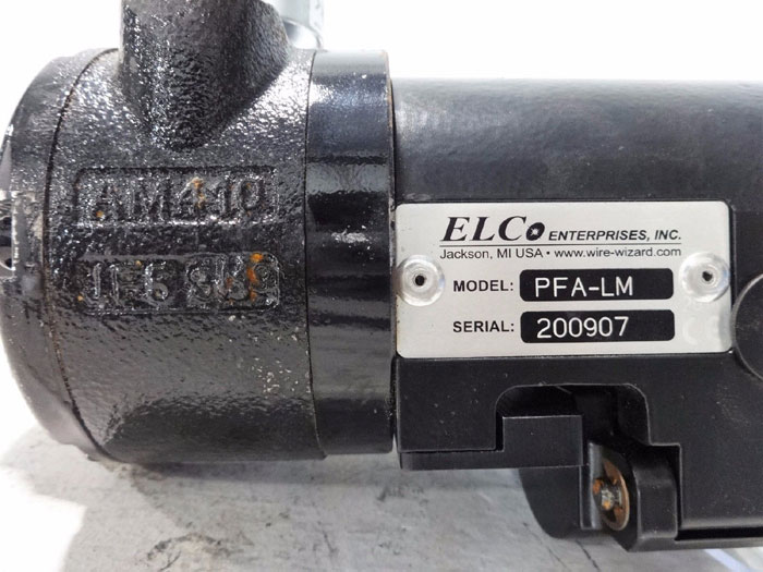 ELCO ENTERPRISES WIRE PILOT FEED ASSIST PFA-LM  WITH GAST AIR MOTOR 4AM-NRV-165