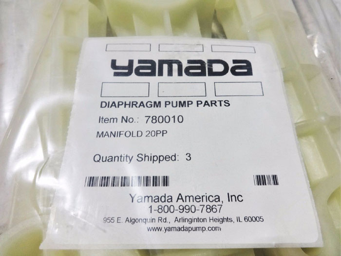 YAMADA DIAPHRAGM PUMP PARTS 20PP 3/4" MANIFOLD 780010