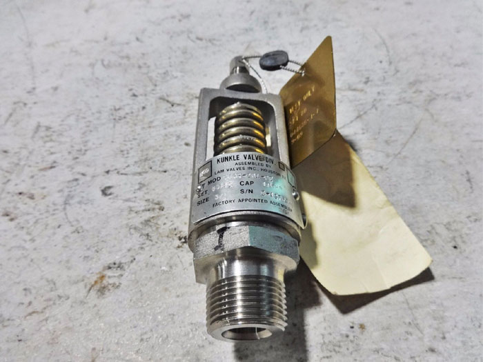 KUNKLE STAINLESS STEEL PRESSURE RELIEF VALVE 040R-D01-PE