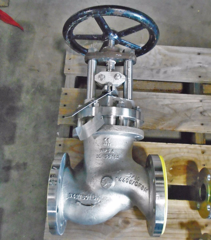 PHONIX ARMATUREN 4" 150# GLOBE VALVE FIG#: 390GLXNRFSS, MFR#: 390A054A26082.1007