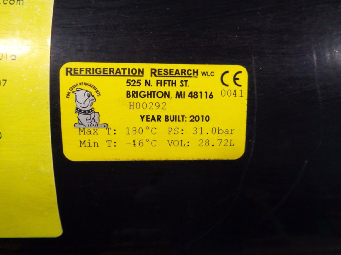 REFRIGERATION RESEARCH RECEIVER P/N: 3259