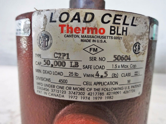 THERMO BLH 50,000 LB CAPACITY LOAD CELL C2P1