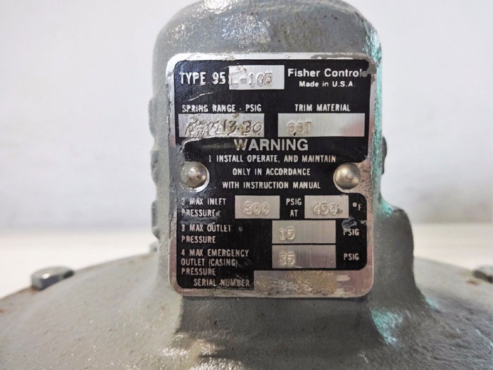 FISHER PRESSURE REDUCING REGULATOR TYPE 95L-105