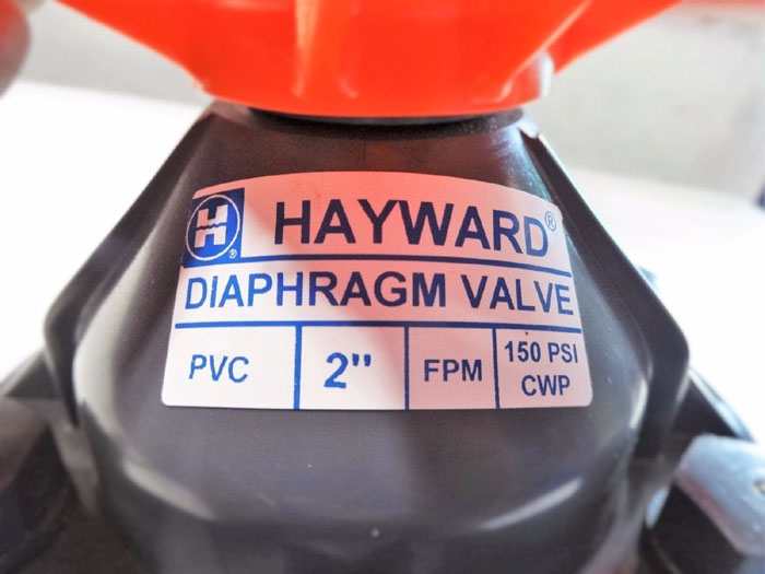 HAYWARD 2" PVC DIAPHRAGM VALVE DAB1020FFK