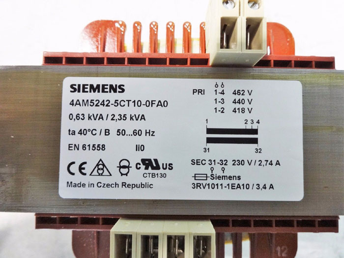 SIEMENS TRANSFORMER 4AM5242-5CT10-0FA0