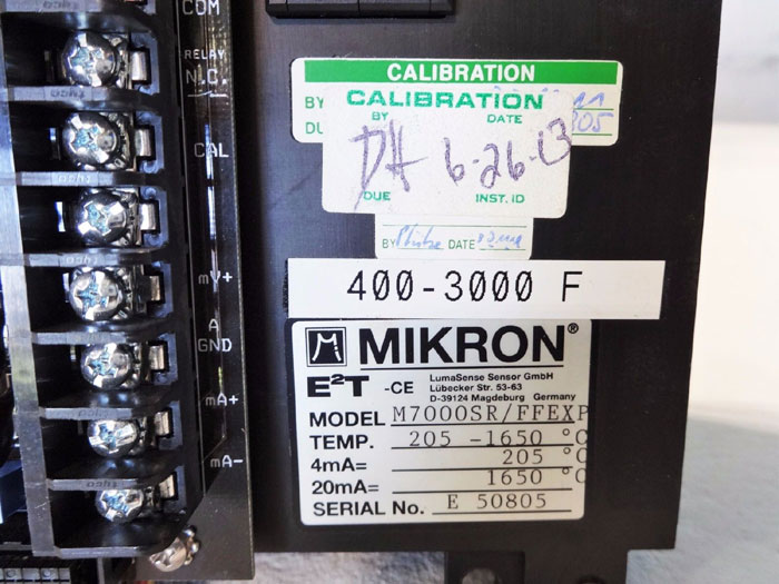 MIKRON LUMASENSE TECHNOLOGIES E2T-CE  M7000SR/FFEXP