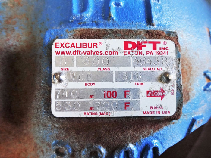 DFT EXCALIBUR CHECK VALVE 8" 300