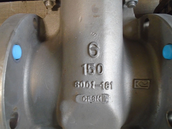 LADISH 6" 150# CF8M GATE VALVE