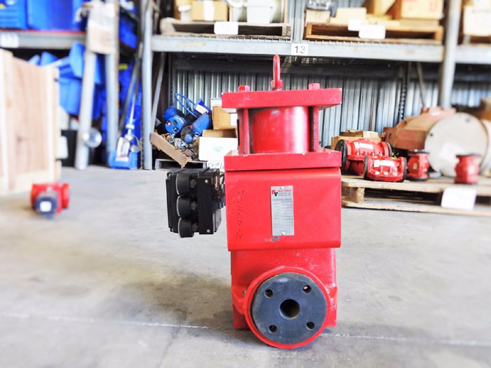 RED VALVE 1.5" CONTROL PINCH VALVE WITH ELECTRO-PNEUMATIC POSITIONER SERIES 5200