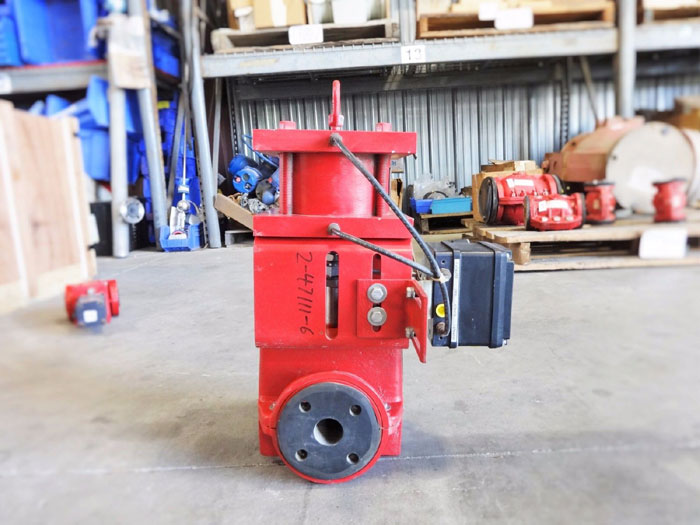 RED VALVE 1.5" CONTROL PINCH VALVE WITH ELECTRO-PNEUMATIC POSITIONER SERIES 5200