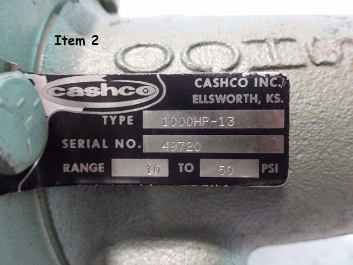 CASHCO 1/2" WCB PRESSURE REDUCING REGULATOR TYPE 1000HP-13