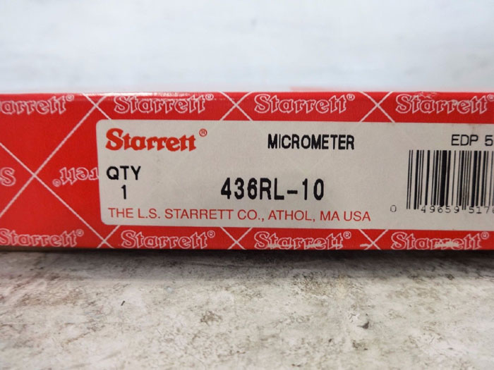 STARRETT MICROMETER 436RL-10