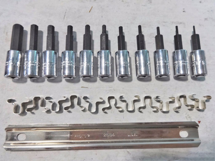 Stanley Proto Metrisches Sechskant-Bit Set – 6-tlg., 1/4" Antrieb, Für Präzise Arbeiten, Made In USA