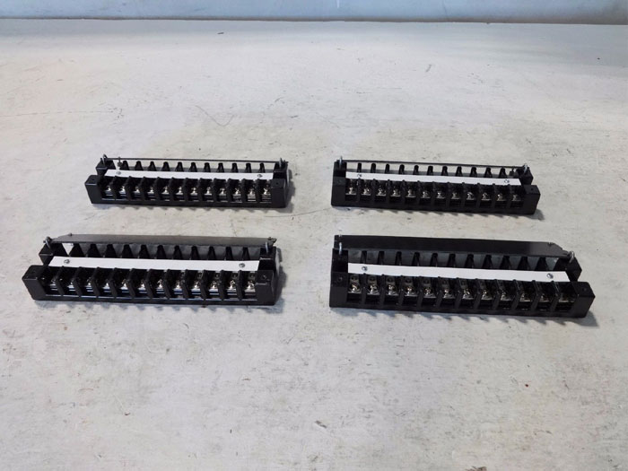 LOT OF (4) MARATHON 600V 75A DUAL ROW TERMINAL BLOCK 1612 H