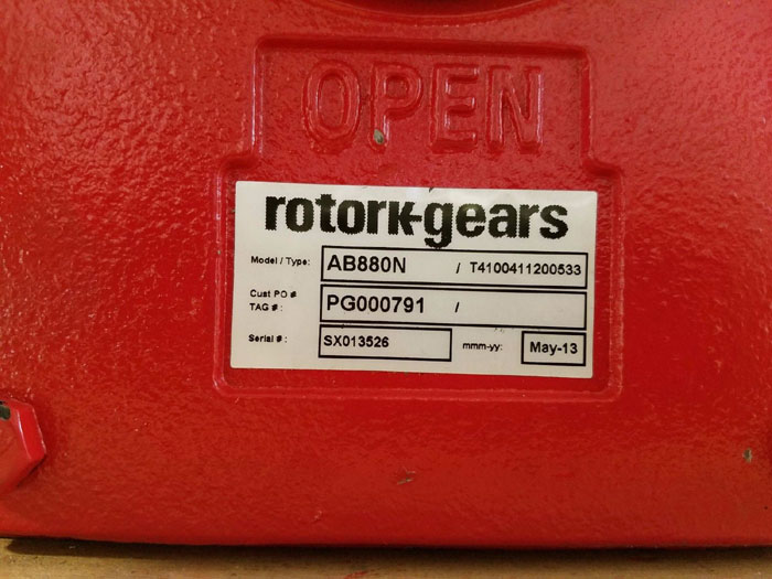 ROTORK QUARTER TURN MANUAL GEARBOX AB880N