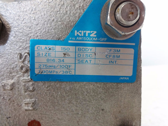 KITZ 3" x 2" 150# FLEXTROL STEAM JACKETED SWING CHECK VALVE AW150U0M-GRF