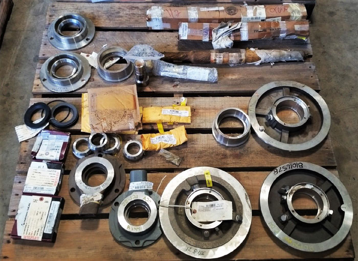LOT OF (26) WILFLEY ASSORTED PUMP PARTS - SHAFTS, SEALS & SLEEVES
